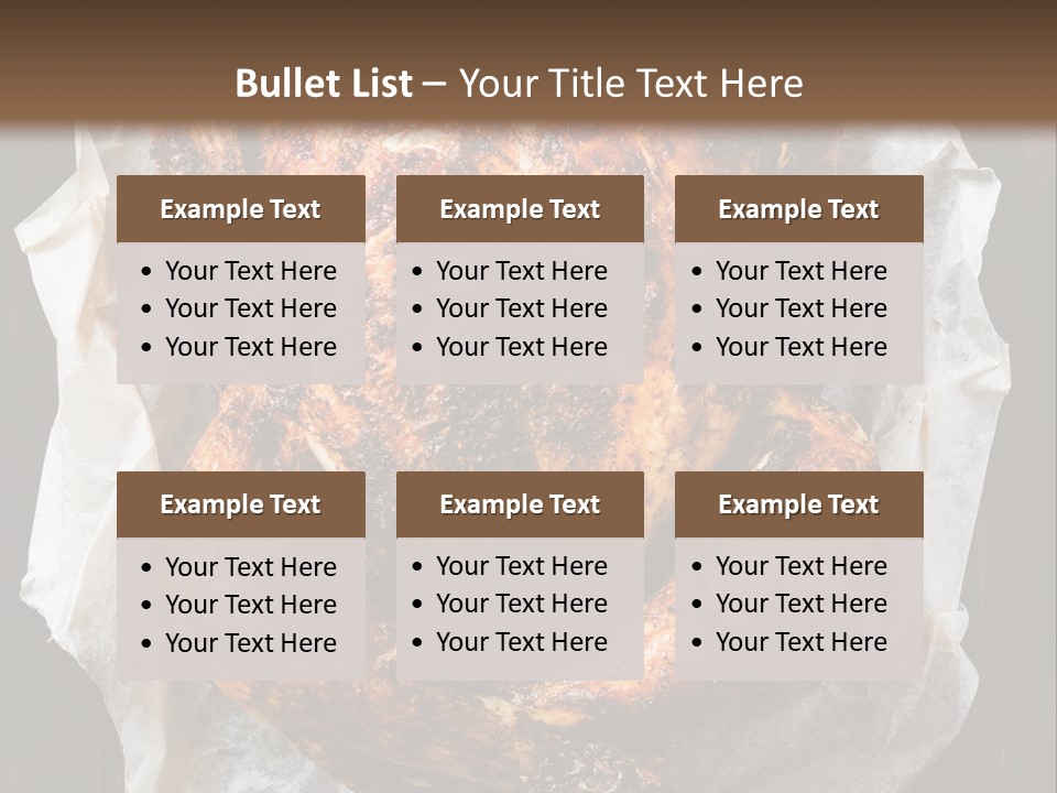 Cooked Cooked Chicken Broiled PowerPoint Template