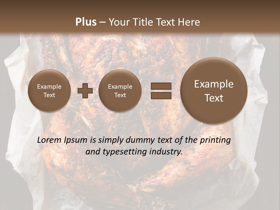 Cooked Cooked Chicken Broiled PowerPoint Template