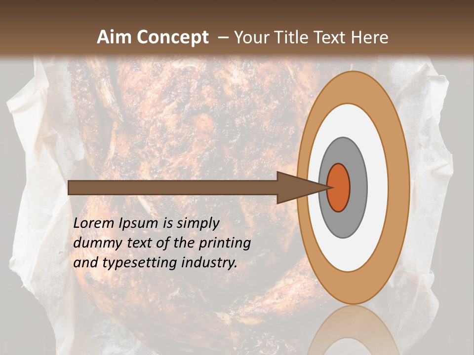Cooked Cooked Chicken Broiled PowerPoint Template