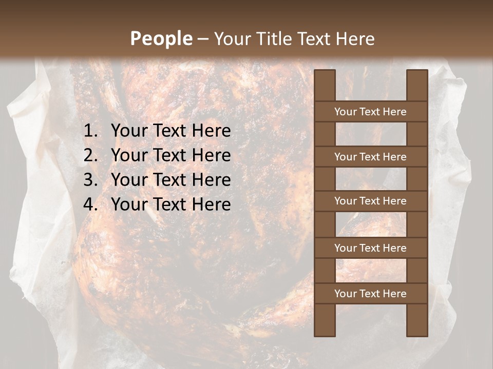 Cooked Cooked Chicken Broiled PowerPoint Template