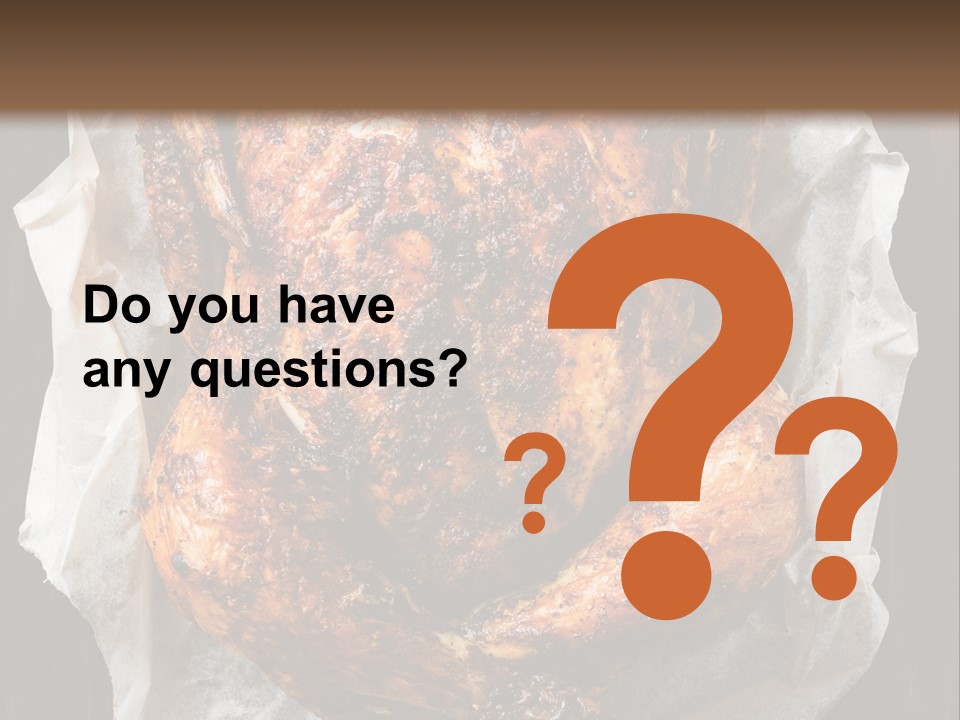 Cooked Cooked Chicken Broiled PowerPoint Template