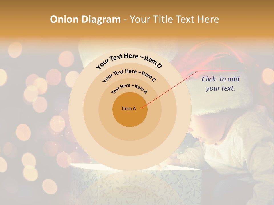 A Woman And A Child Are Looking At A Present PowerPoint Template