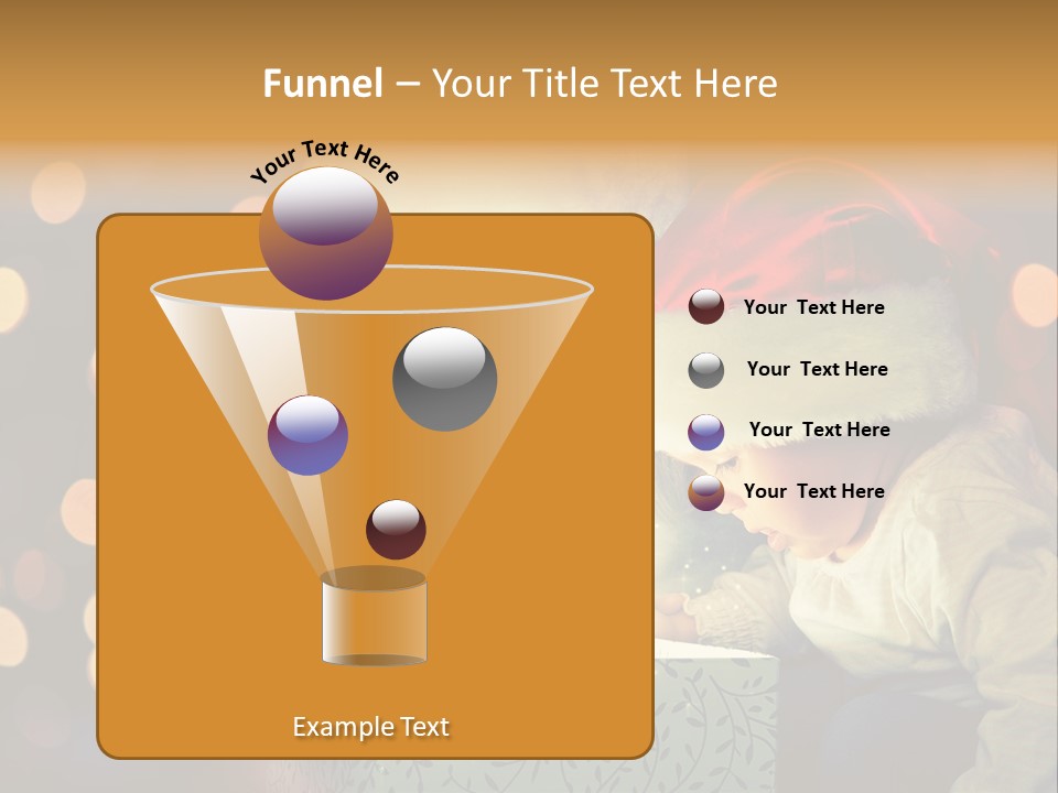 A Woman And A Child Are Looking At A Present PowerPoint Template