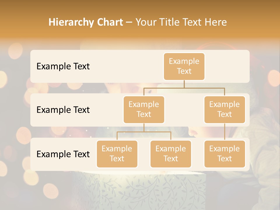 A Woman And A Child Are Looking At A Present PowerPoint Template