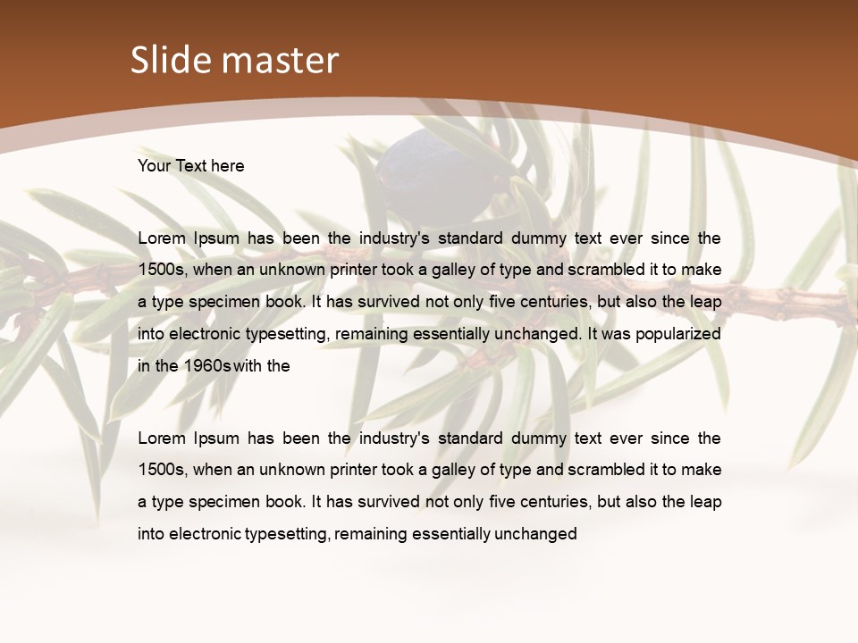 Shrub Nobody Berries PowerPoint Template