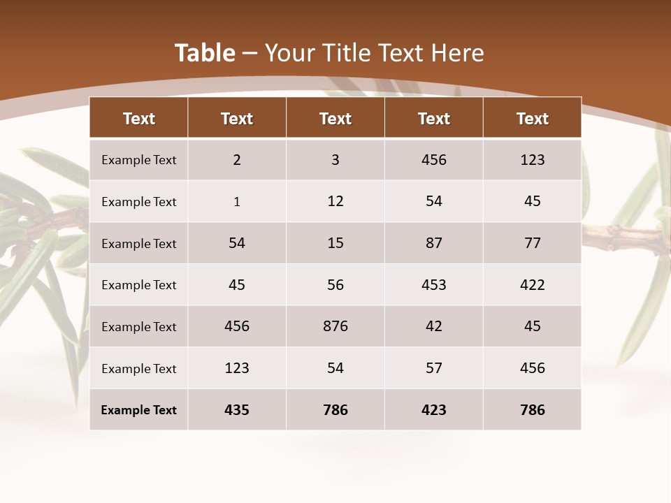 Shrub Nobody Berries PowerPoint Template