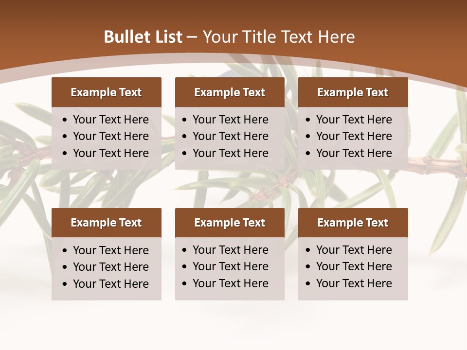 Shrub Nobody Berries PowerPoint Template