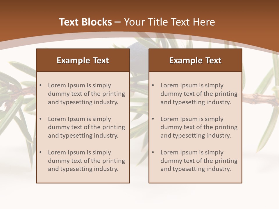 Shrub Nobody Berries PowerPoint Template