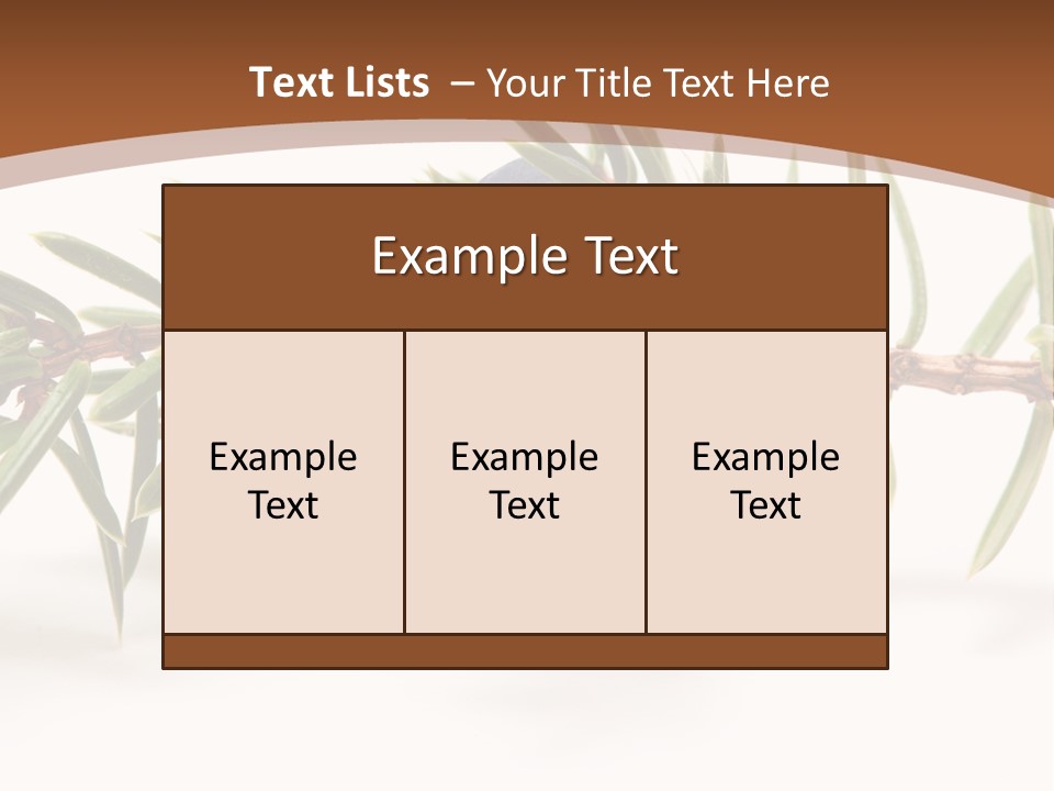 Shrub Nobody Berries PowerPoint Template