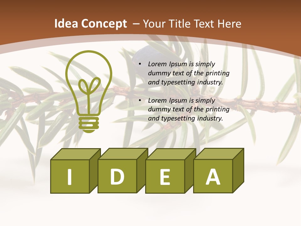 Shrub Nobody Berries PowerPoint Template