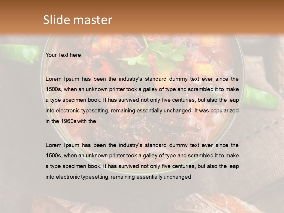 Cobblestone Bread Image PowerPoint Template