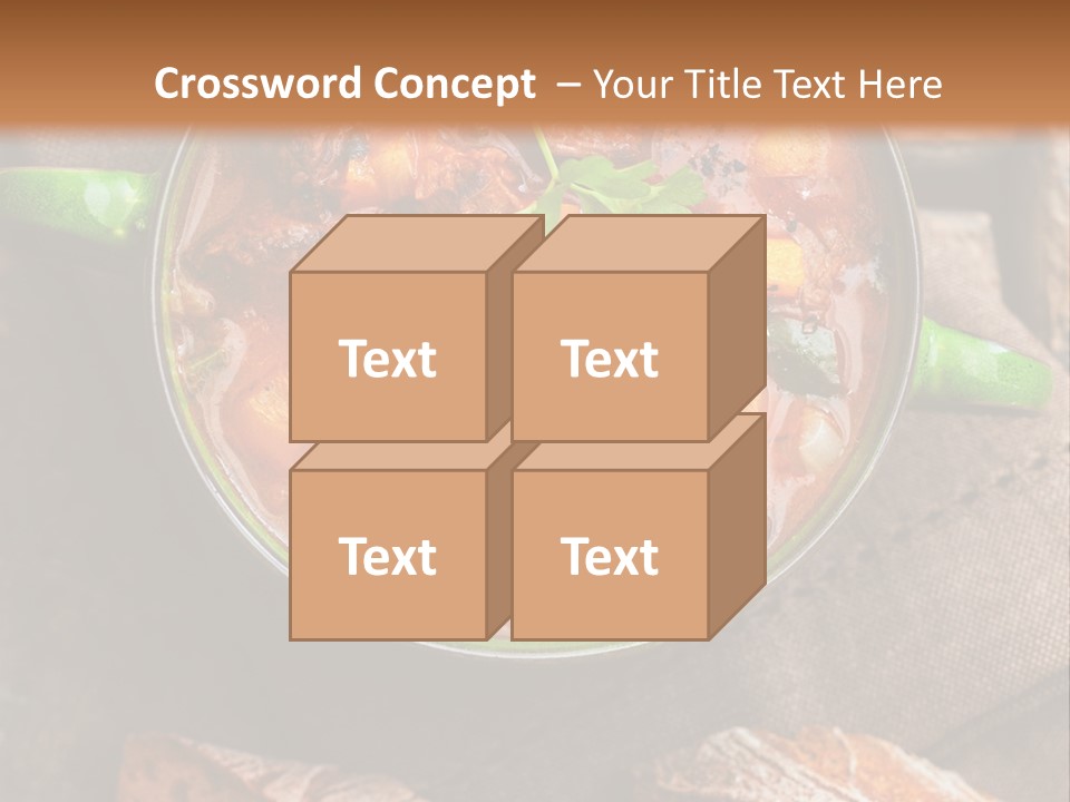Cobblestone Bread Image PowerPoint Template