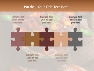 Cobblestone Bread Image PowerPoint Template