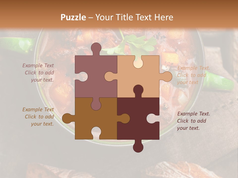 Cobblestone Bread Image PowerPoint Template
