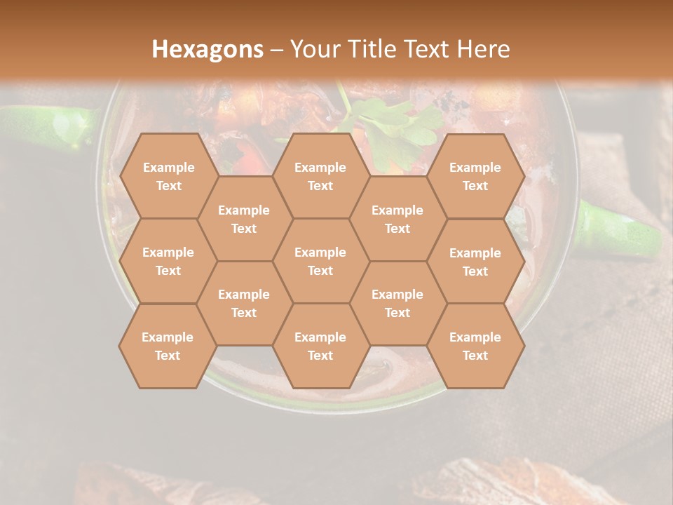 Cobblestone Bread Image PowerPoint Template