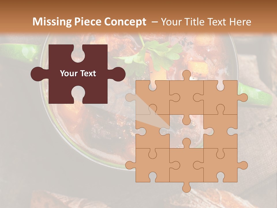 Cobblestone Bread Image PowerPoint Template