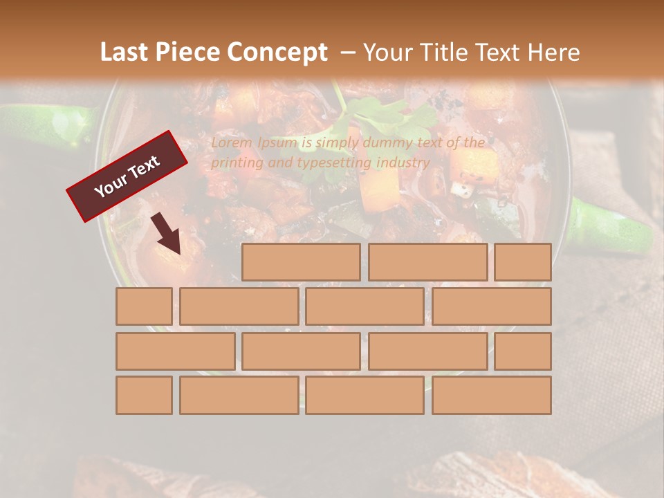 Cobblestone Bread Image PowerPoint Template