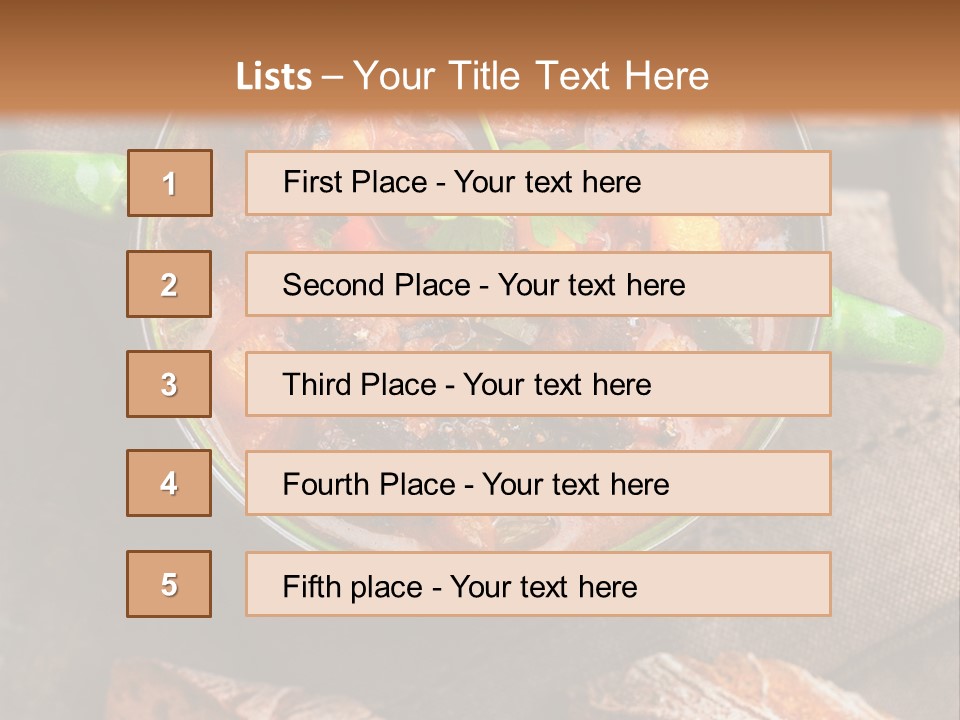 Cobblestone Bread Image PowerPoint Template