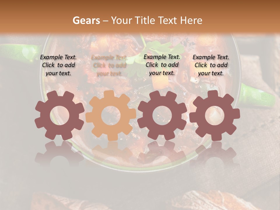 Cobblestone Bread Image PowerPoint Template