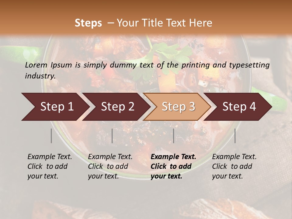 Cobblestone Bread Image PowerPoint Template