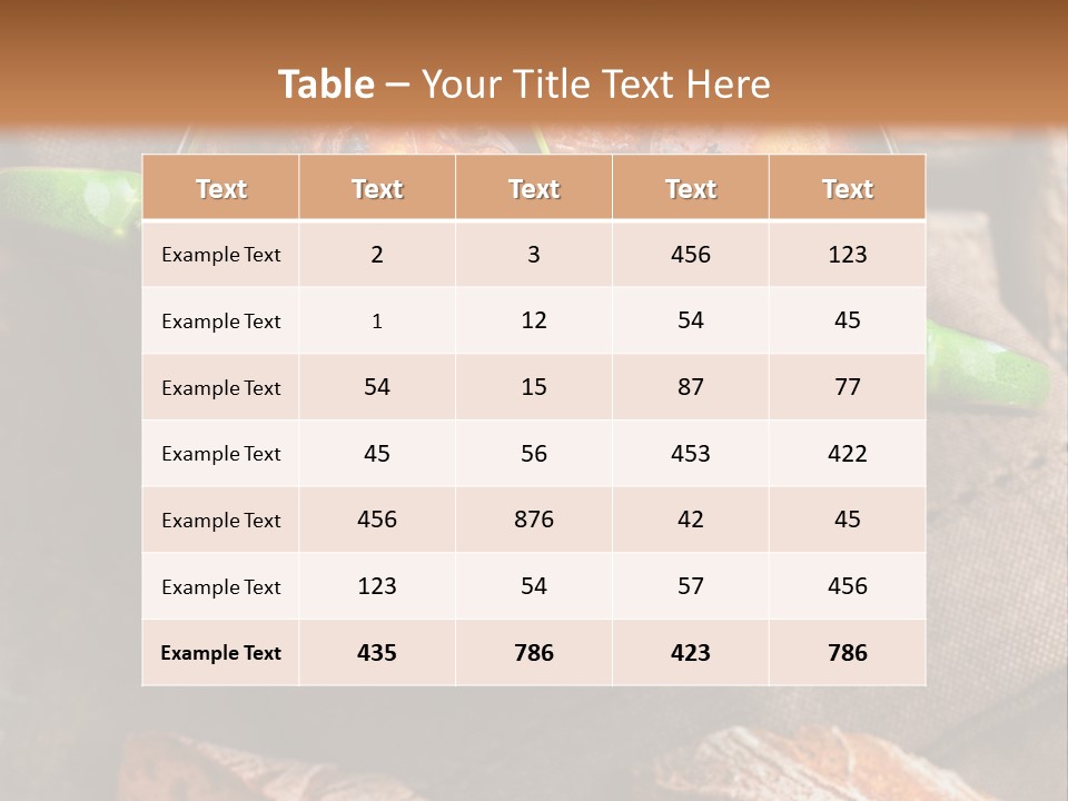 Cobblestone Bread Image PowerPoint Template