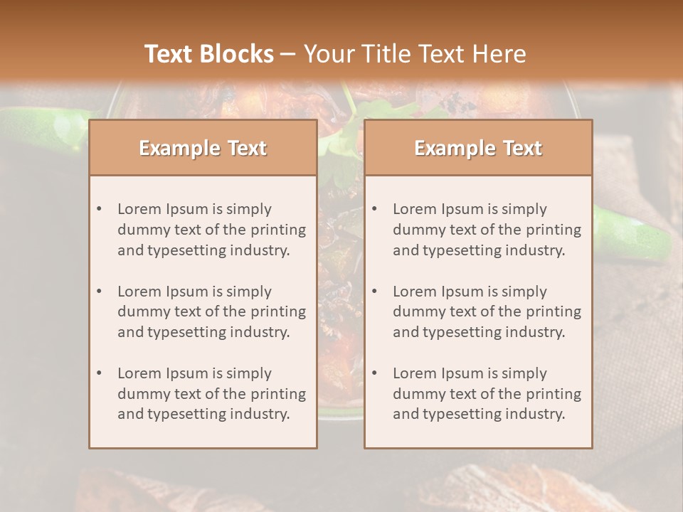 Cobblestone Bread Image PowerPoint Template