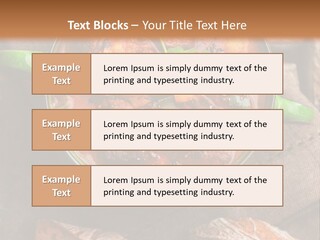 Cobblestone Bread Image PowerPoint Template