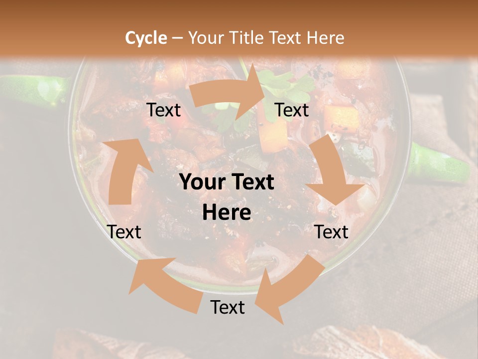 Cobblestone Bread Image PowerPoint Template