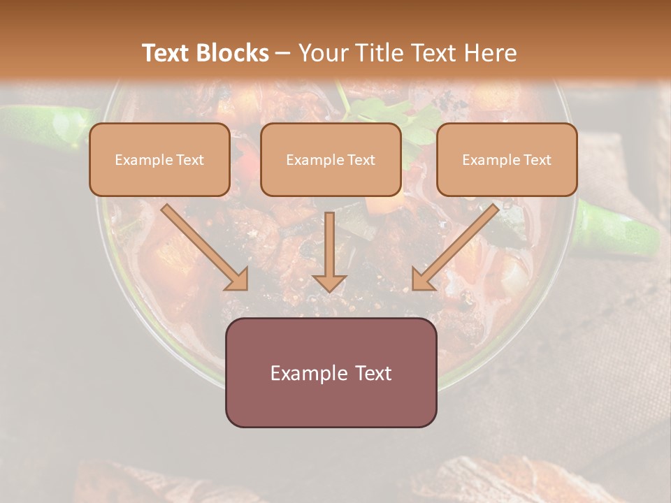 Cobblestone Bread Image PowerPoint Template