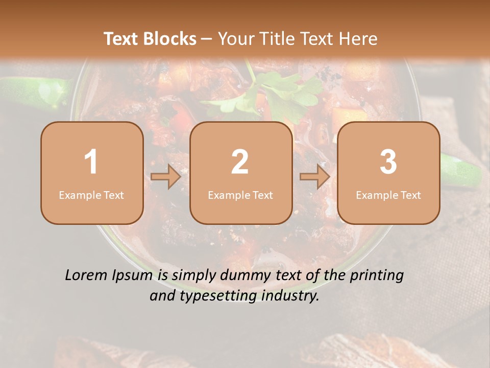 Cobblestone Bread Image PowerPoint Template