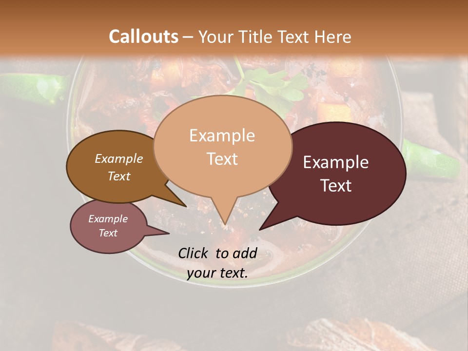 Cobblestone Bread Image PowerPoint Template