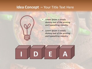 Cobblestone Bread Image PowerPoint Template