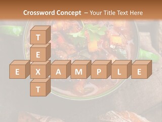 Cobblestone Bread Image PowerPoint Template