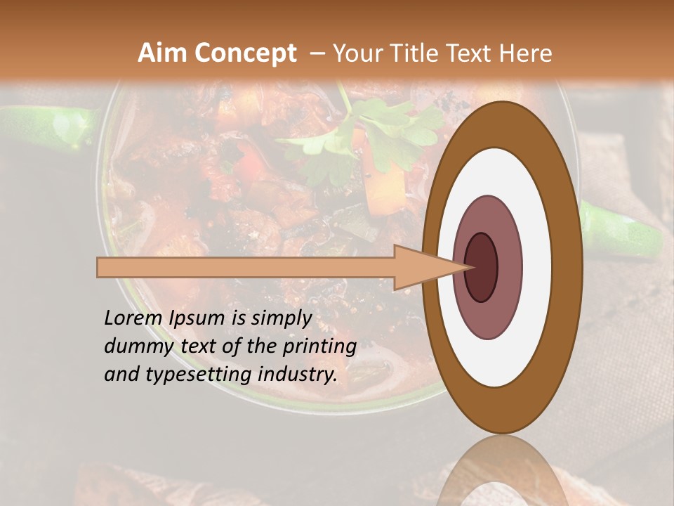 Cobblestone Bread Image PowerPoint Template