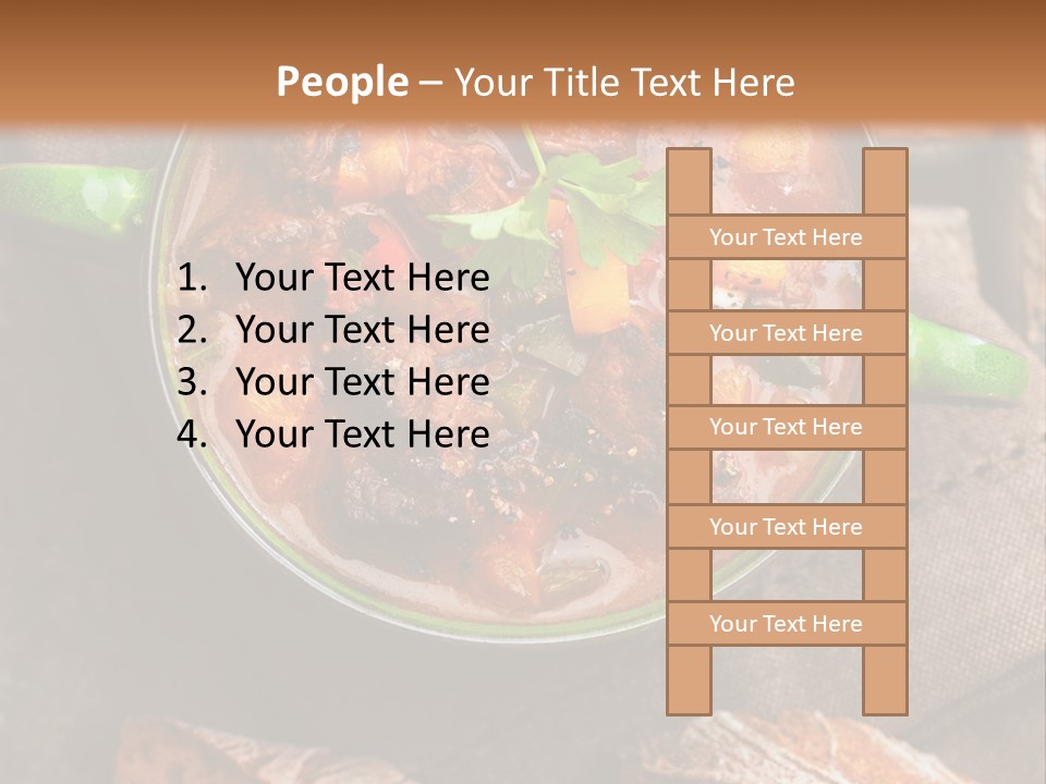 Cobblestone Bread Image PowerPoint Template