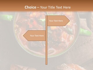 Cobblestone Bread Image PowerPoint Template