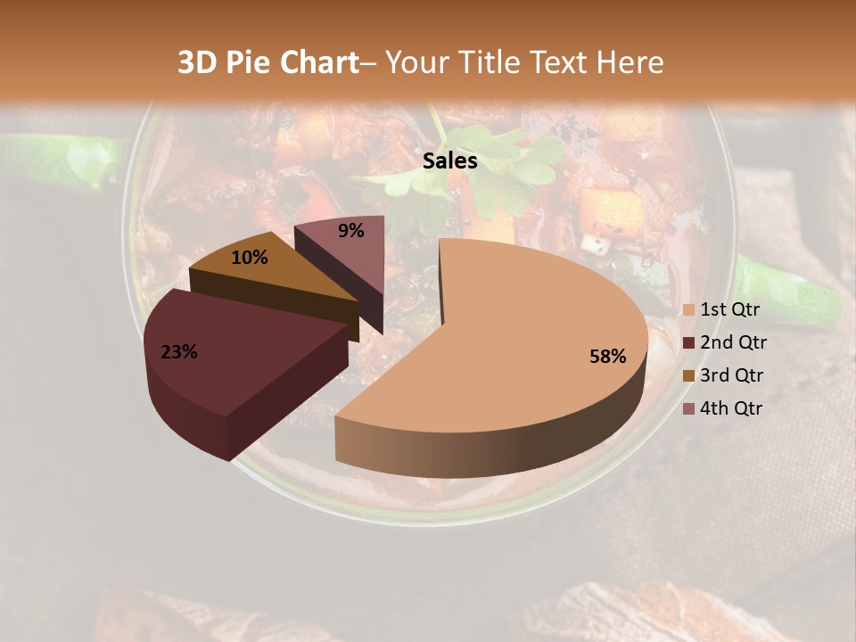 Cobblestone Bread Image PowerPoint Template