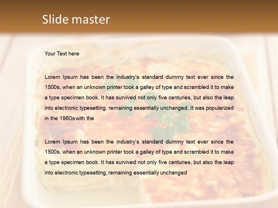 Cooked Whole Part PowerPoint Template