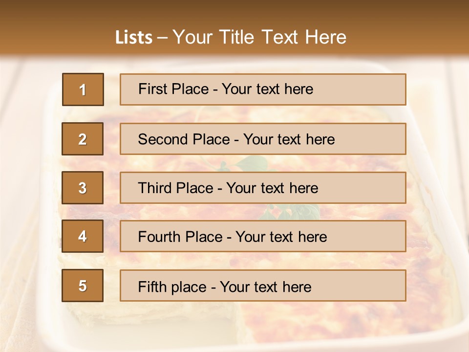 Cooked Whole Part PowerPoint Template