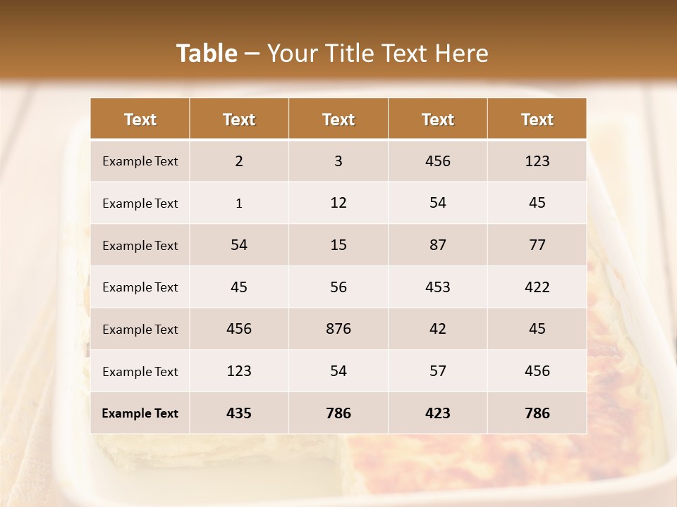 Cooked Whole Part PowerPoint Template