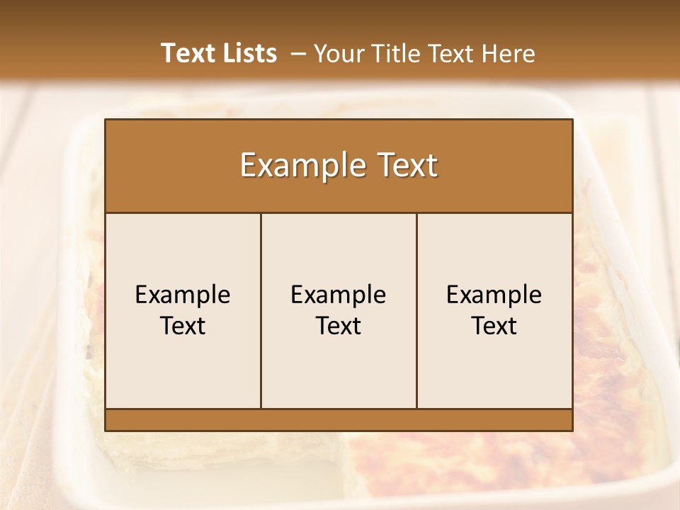 Cooked Whole Part PowerPoint Template