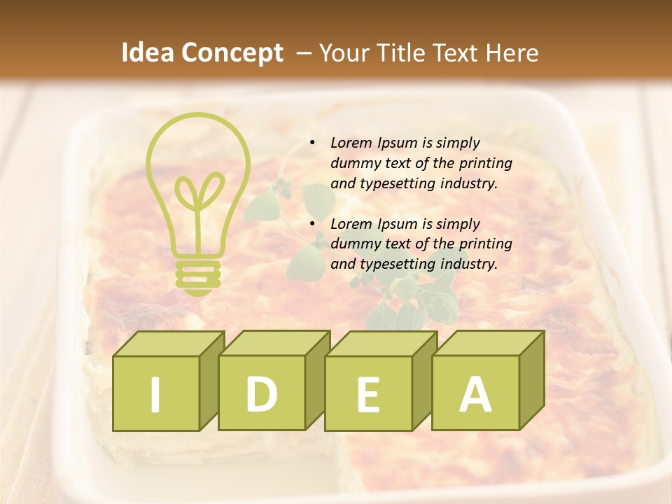 Cooked Whole Part PowerPoint Template