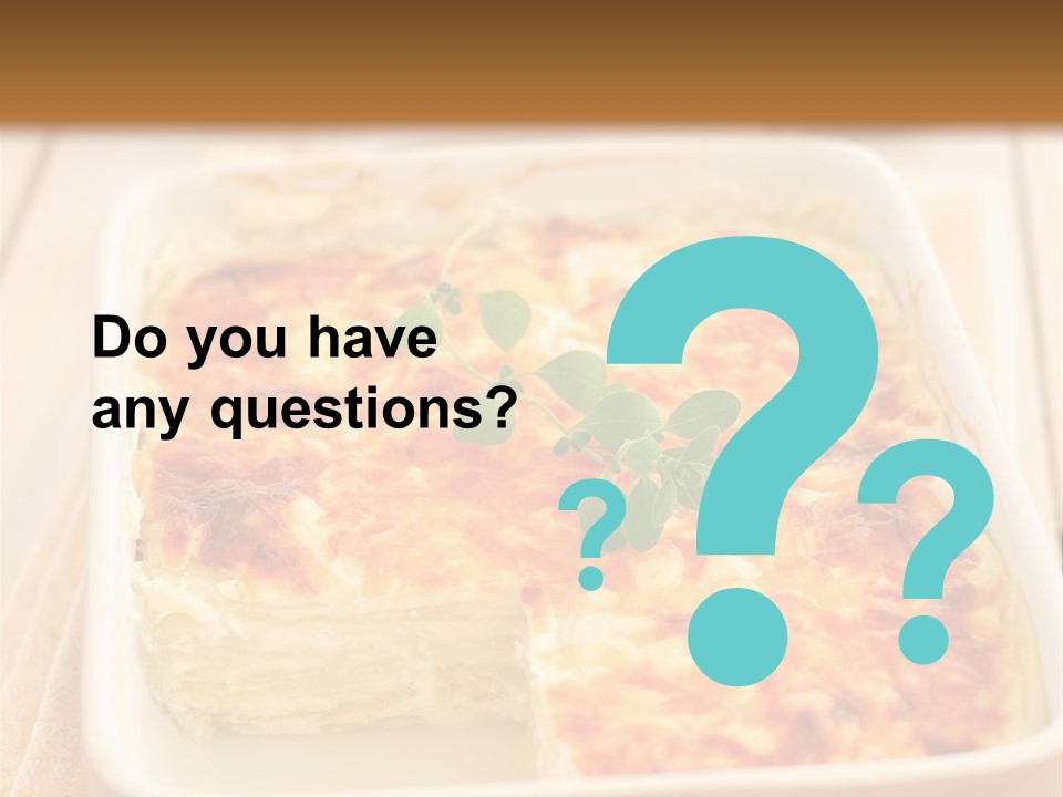 Cooked Whole Part PowerPoint Template