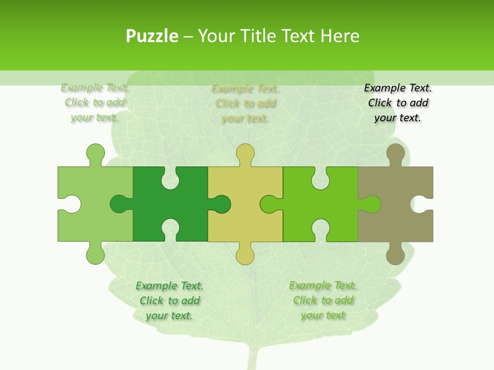 Closeup Leaf Melisa PowerPoint Template