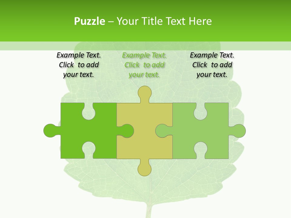 Closeup Leaf Melisa PowerPoint Template