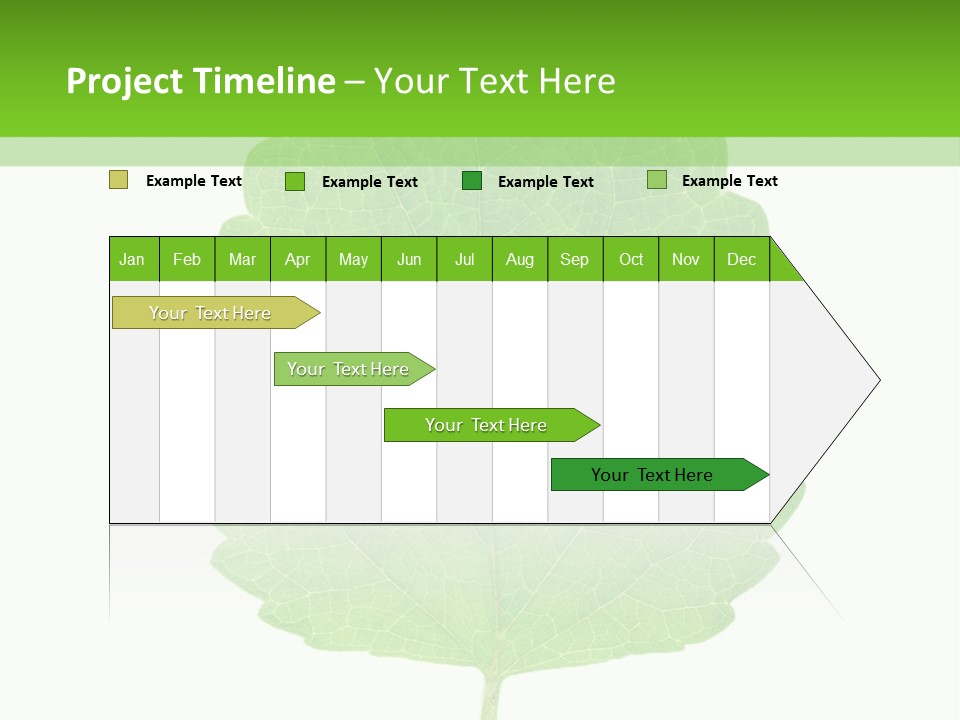 Closeup Leaf Melisa PowerPoint Template