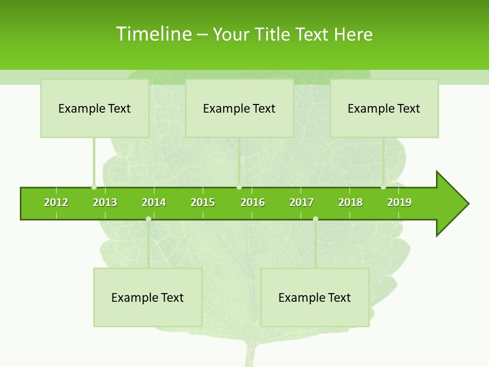 Closeup Leaf Melisa PowerPoint Template