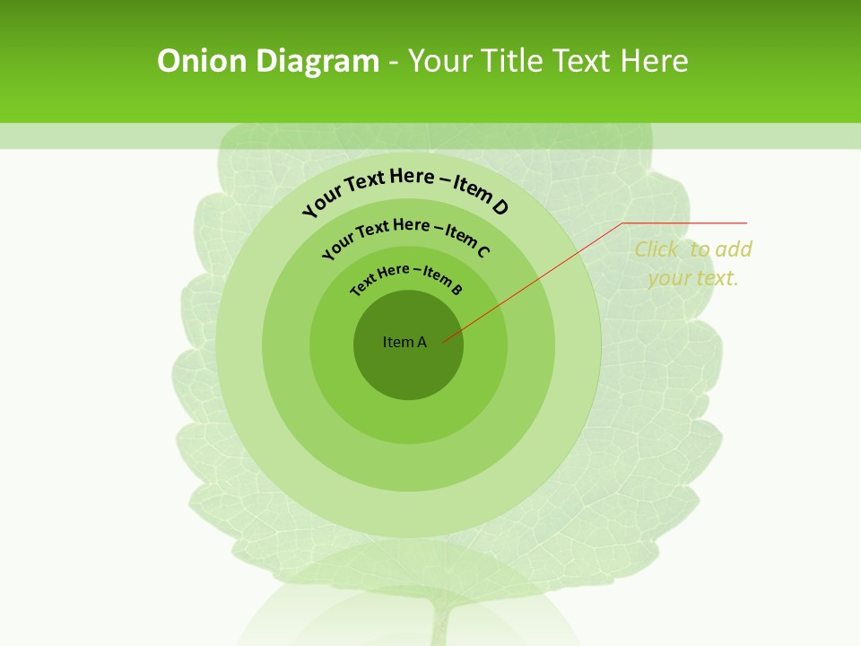 Closeup Leaf Melisa PowerPoint Template