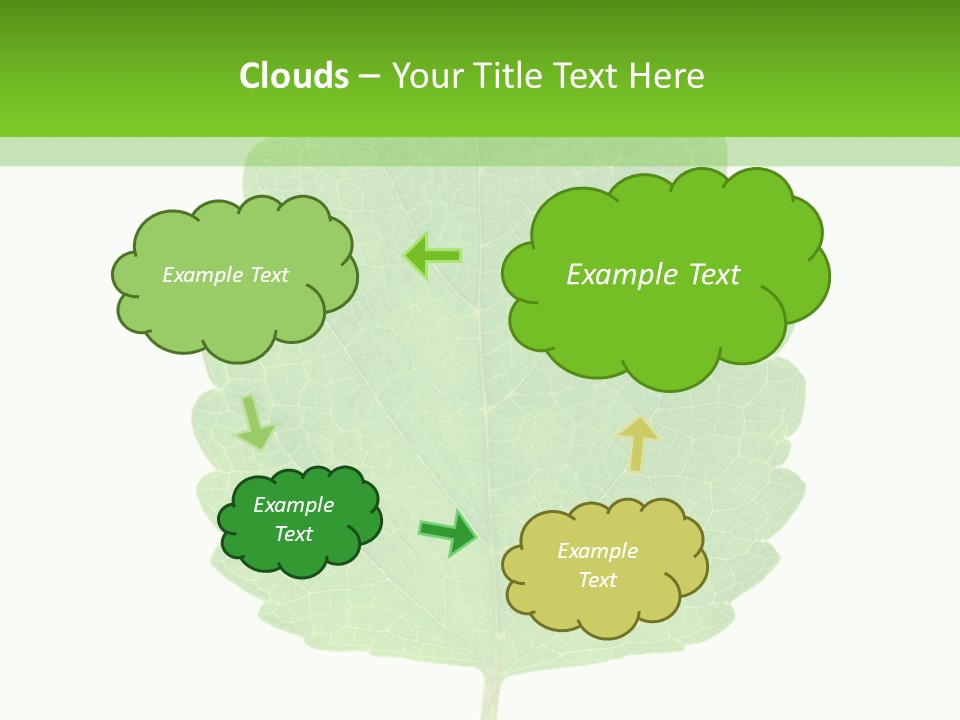 Closeup Leaf Melisa PowerPoint Template
