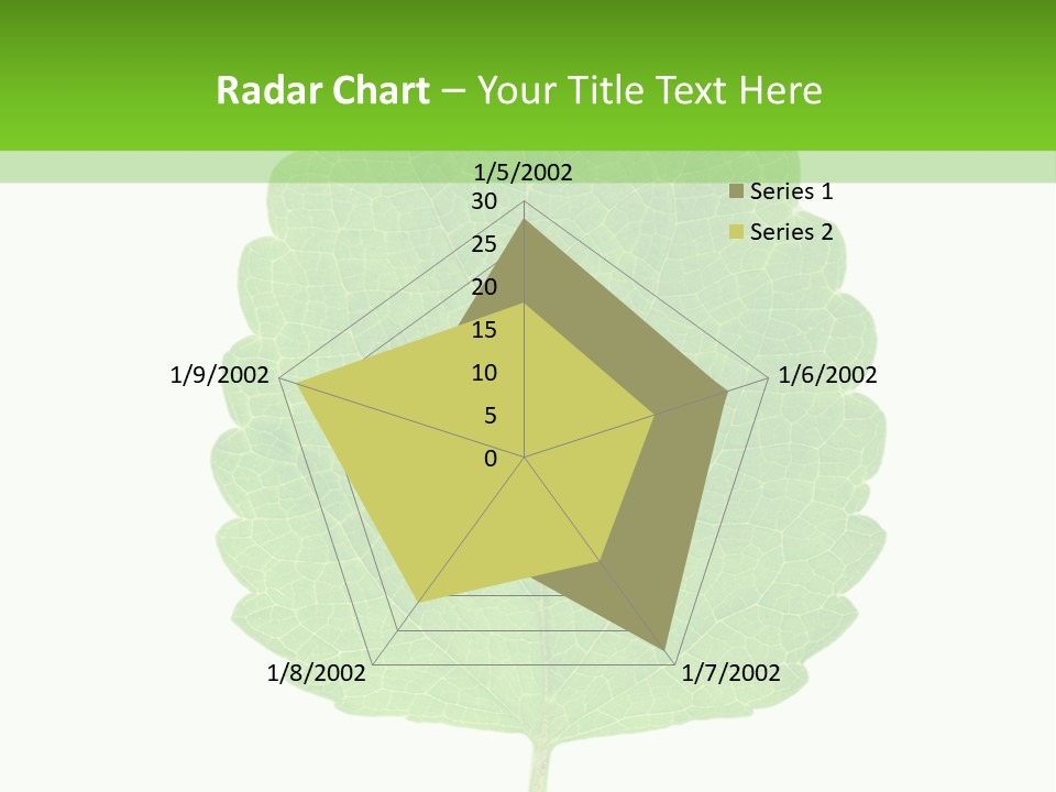 Closeup Leaf Melisa PowerPoint Template